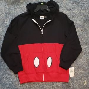 Brand New Disney zipup Mickey Mouse hoodie size XL